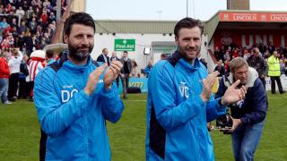 Lincoln City managers Danny and Nick Cowley